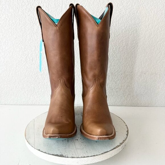 Lane EMMA JANE Womens Cowboy Boots 10 Brown Western Cowgirl Mid Calf Tall Boots - Picture 5 of 13